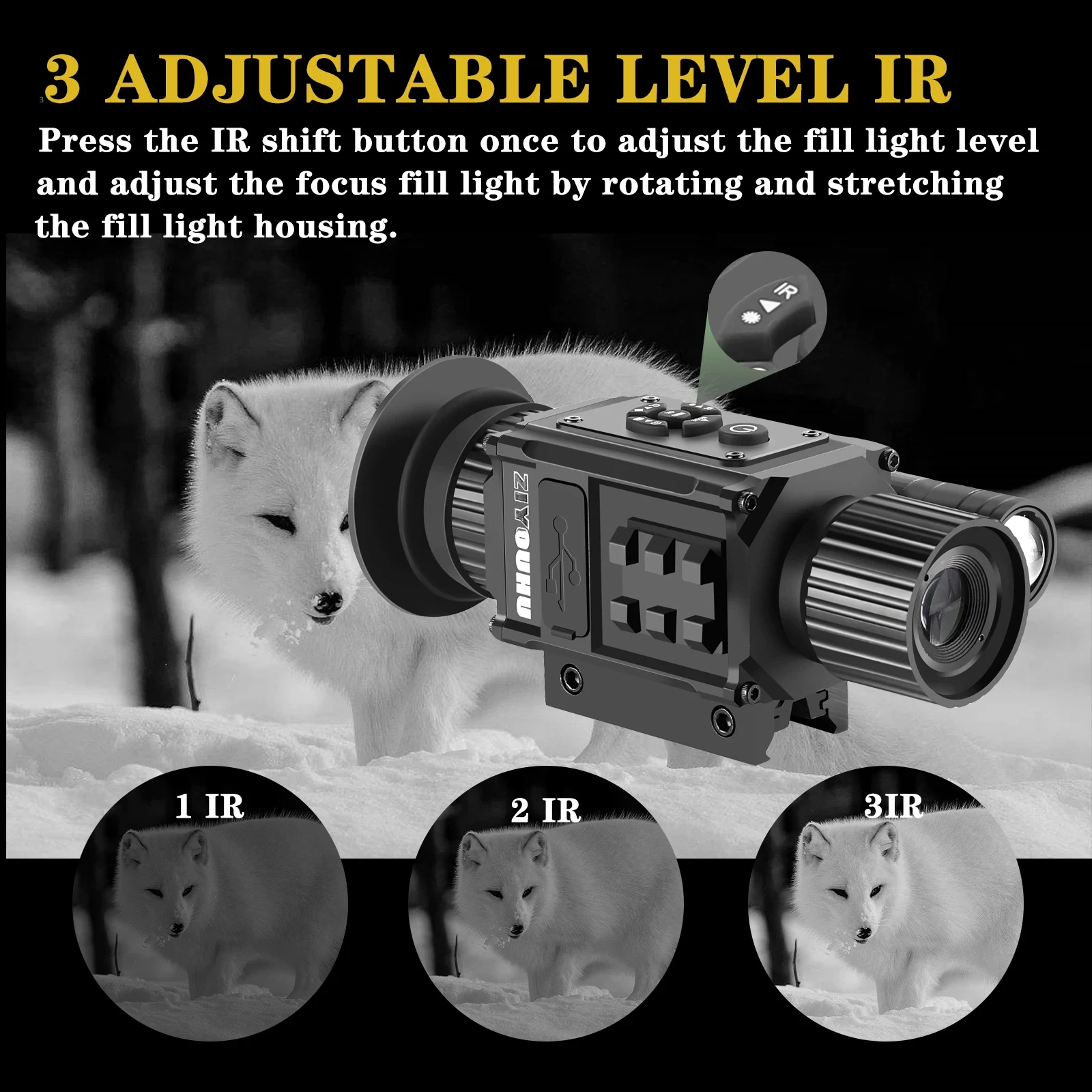 

NV-002 Digital Night Vision 1080P Video Camera Infrared Monocular Multiple Image Mode Crosshair Hunting Night Sight Scope