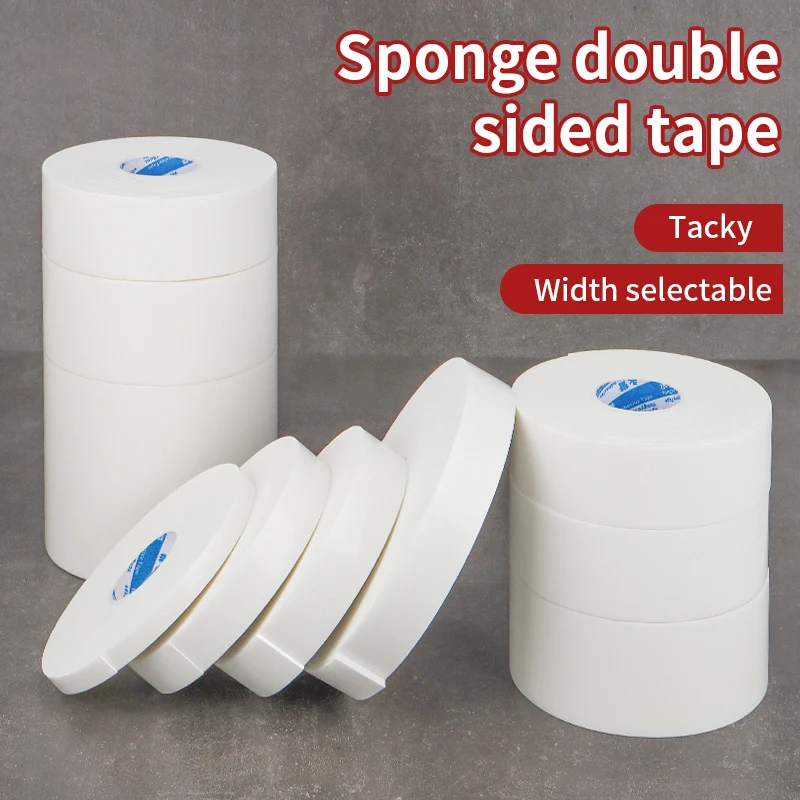 

4.5M Double Sided Foam Adhesive Tape Waterproof Anti-collision White Sponge Tapes for Hook Mounting Fixation Strong Foam Tape
