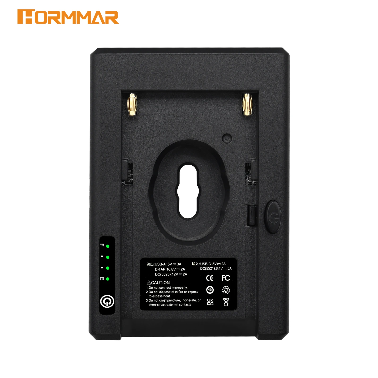 NP-F Batterieladegerät Batterieadapterplatte Kaltplattenadapter 1/4 Zoll für NP-F550 F750 F970 für BMPCC 4K 6K DSLR ILDC – Detail 1