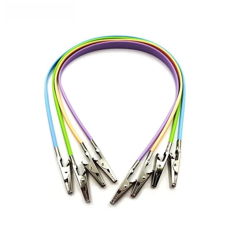 Clips pour bavoir dentaire, chaîne Autoclavable en Silicone, Clip pour Patient dentaire, écharpe, porte-serviettes, outils dentaires en acier inoxydable