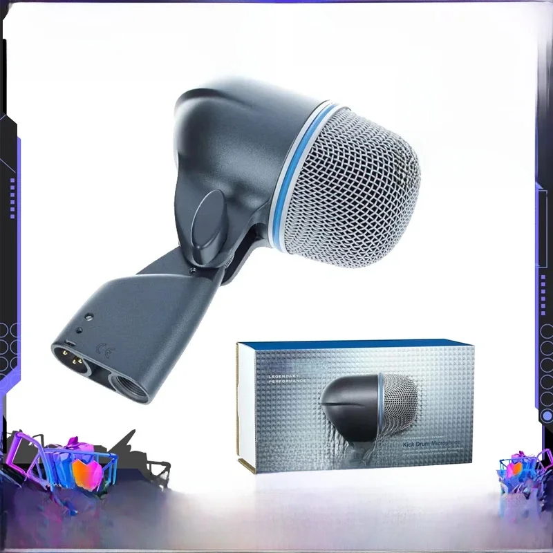VIKEFON Beta52A Instrument Microphone Beta 52A tambour de coup de pied dynamique filaire Microfone supercardioïde micro connecteur Base pour Beta 52A 3