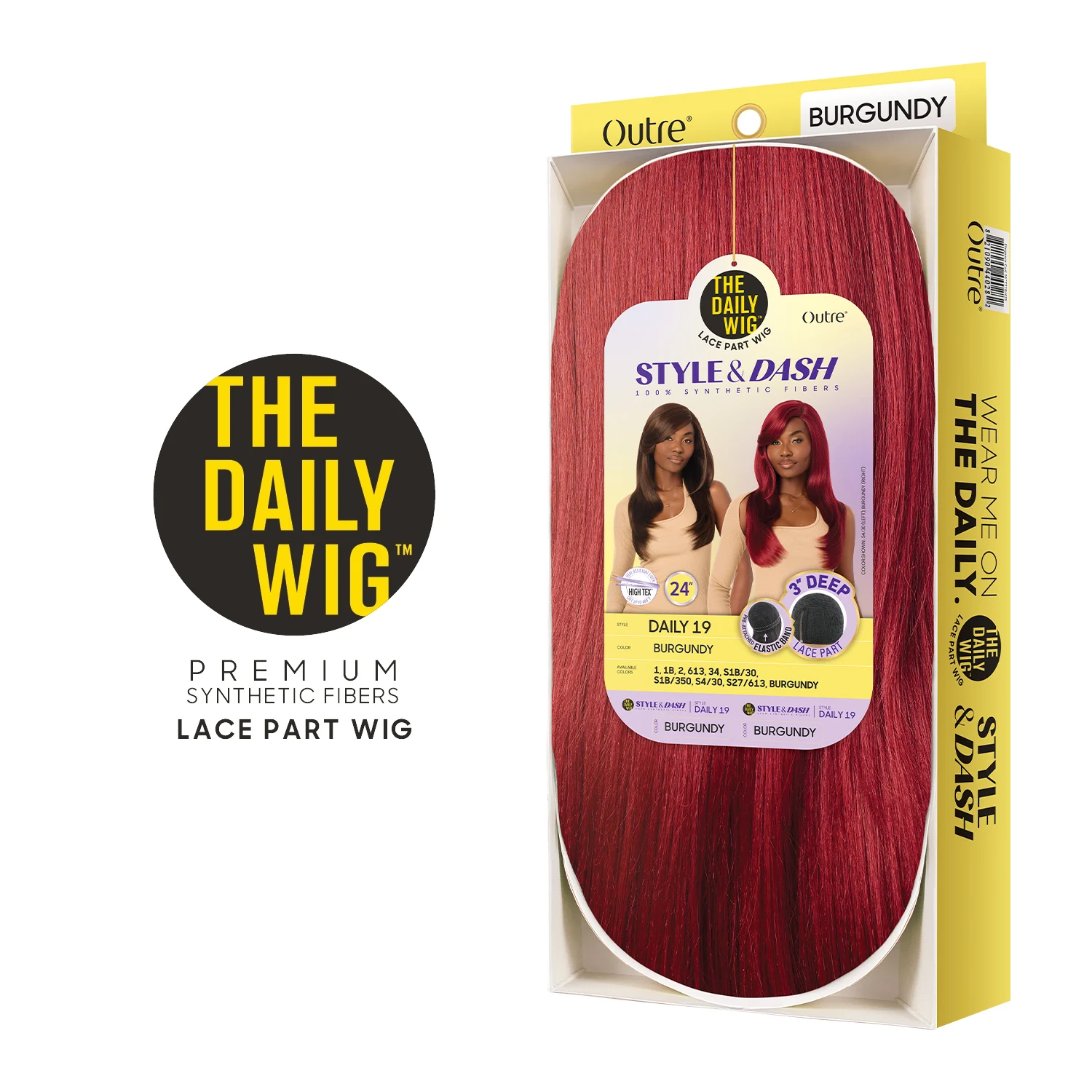 Outre The Daily Synthetic Wig Style N Dash 3" Deep Lace Part Wig Daily 19