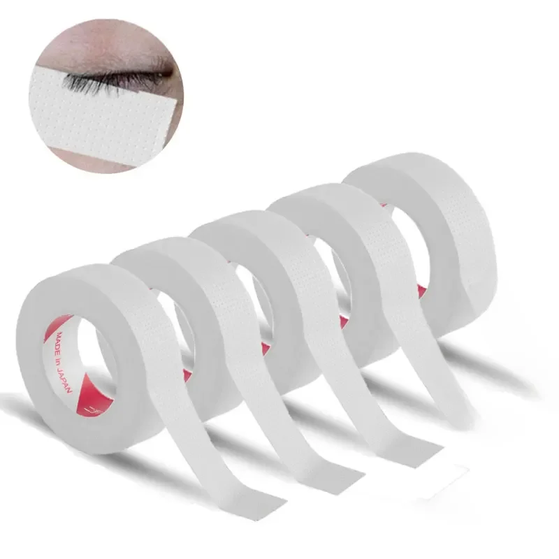 5 Rollen 900 cm Wimpernverlängerung, fusselfreie Augenpads, atmungsaktiv, Pfropfen falsche Wimpern, Mikroporenband unter den Augenklappen