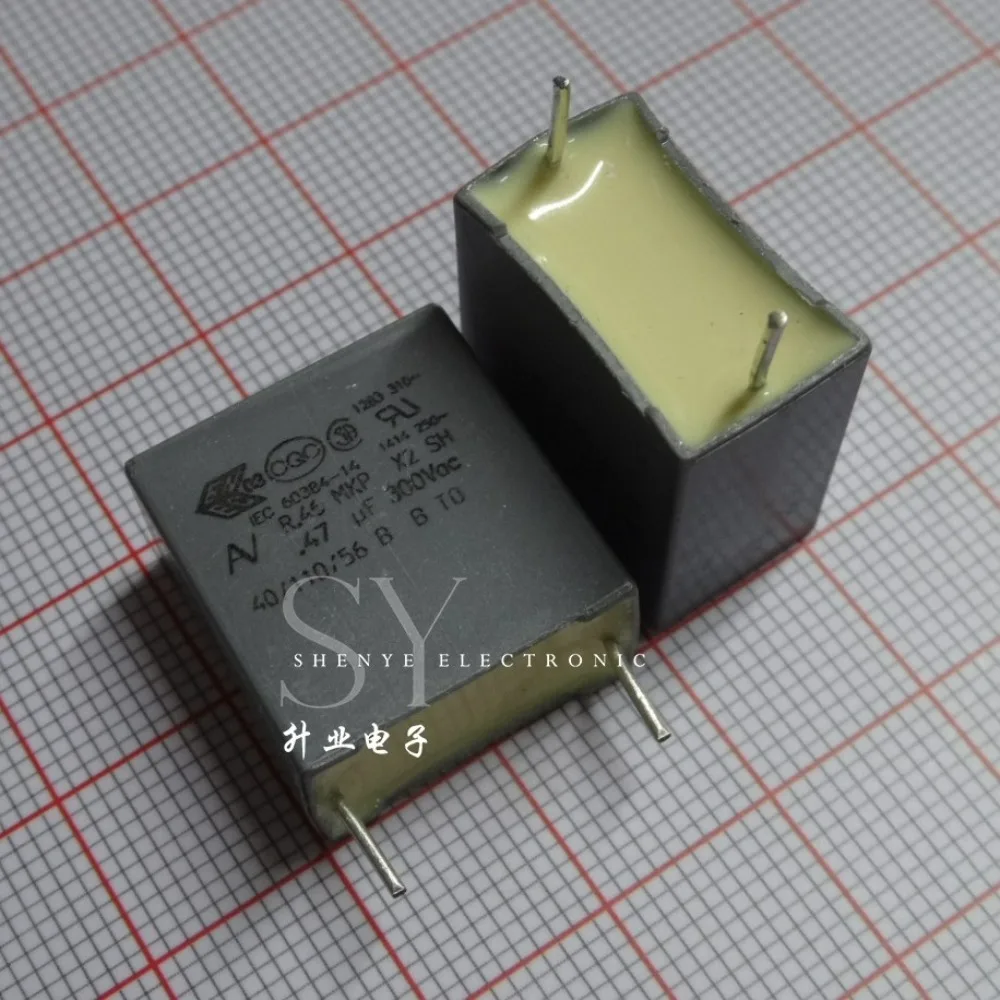 10pcs/lot AV R46 MKP 0.47uf 300VAC 470nf u47 474 M Brand New 15mm Film Capacitor R463I347000M1M