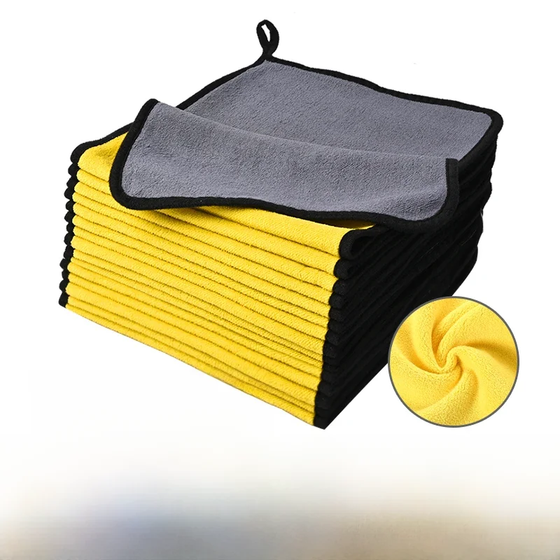 10-20 pçs carro nano ultra fibra pano toalha de microfibra toalha de lavagem de carro coral velo