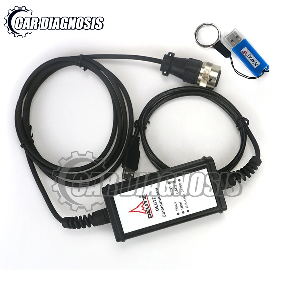 For Deutz DeCOM SerDia software Support CAN K/L-Line For Deutz DECOM controllers diagnosis kit with key dongle