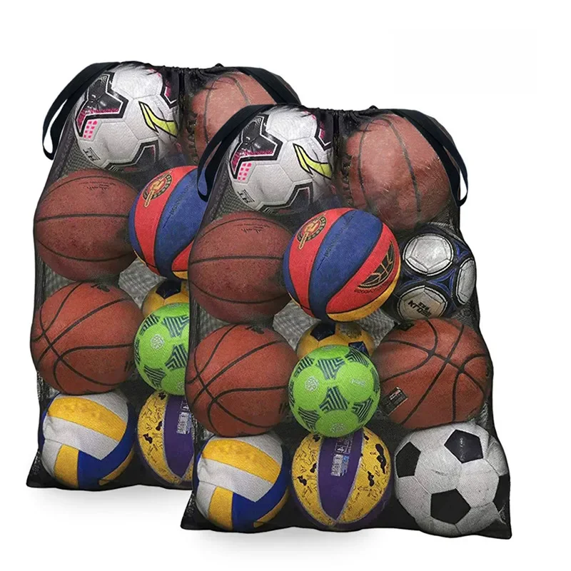 Grands sacs de sport en maille, Pack de rangement de vêtements, sac à cordon pour ranger le basket-ball, le volley-ball, le Baseball, équipement de natation