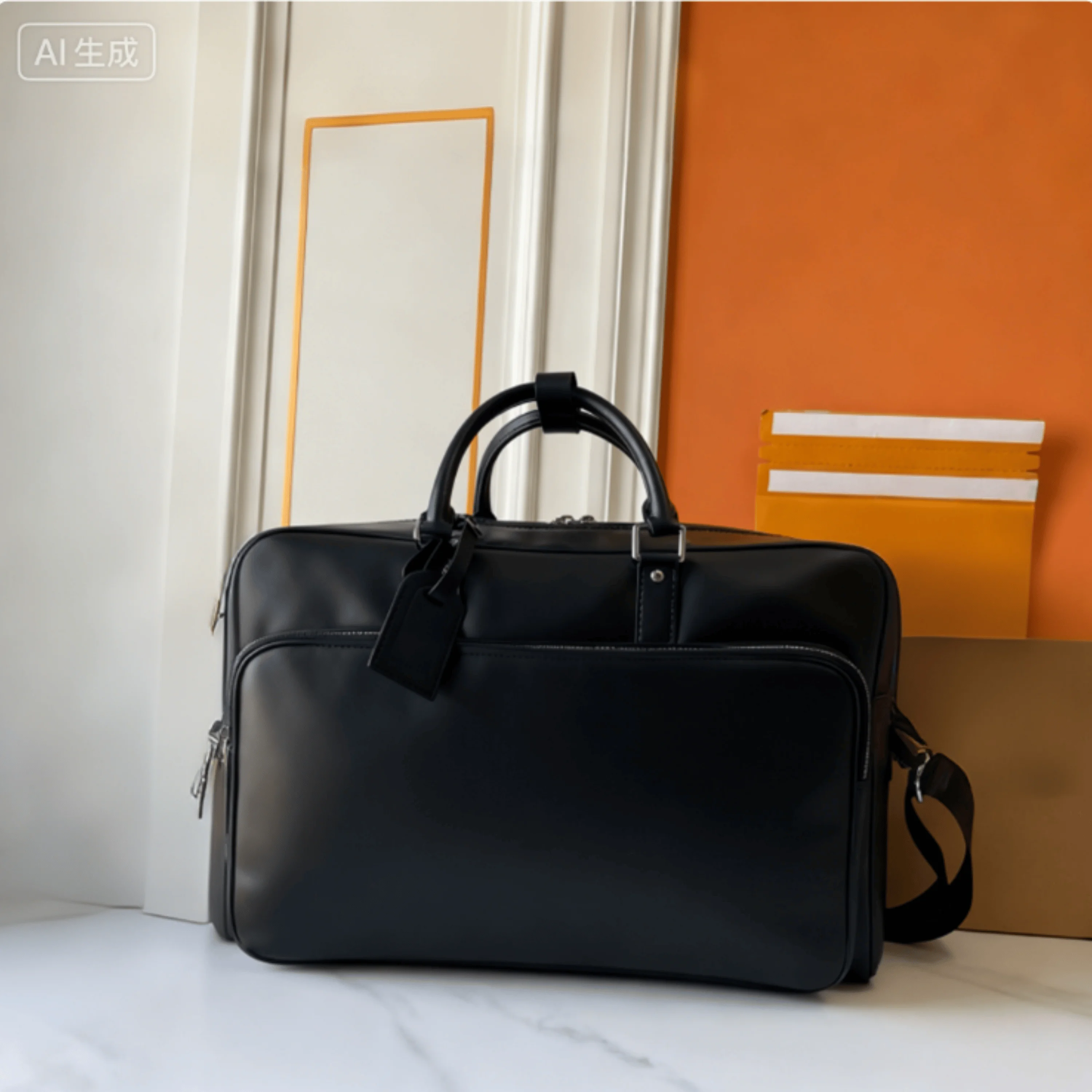 

2025 New Handbag Fashion Simple Retro Classic Versatile Large Capacity Canvas Durable Travel Bag 46*31*18cm