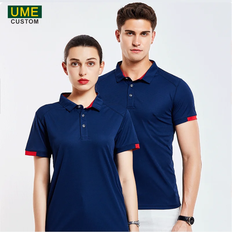 Summer Quick-drying Sports Polo Shirt Custom Design Company Brand Logo/print Embroidery Breathable Lapel Short Sleeve PoloShirts