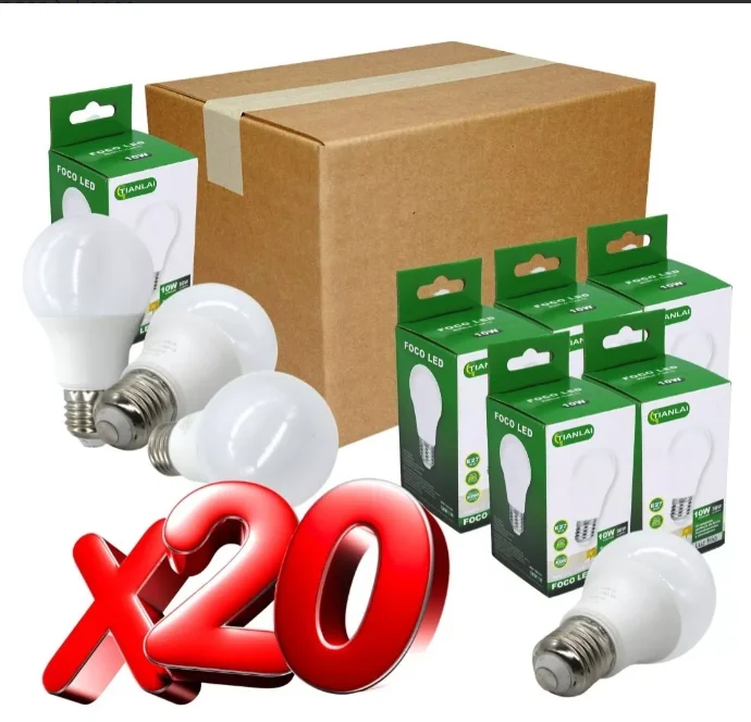 Paket 20 Scheinwerfer 10w LED-Sparer e27 700lm bca Licht