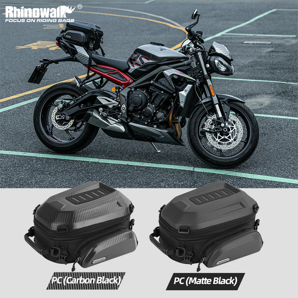 Rhinowalk Motorrad-Rücksitztasche Wasserdichte Hecktasche Rucksack Hartschalen-Reisetasche Zubehör für Motorradfahrer