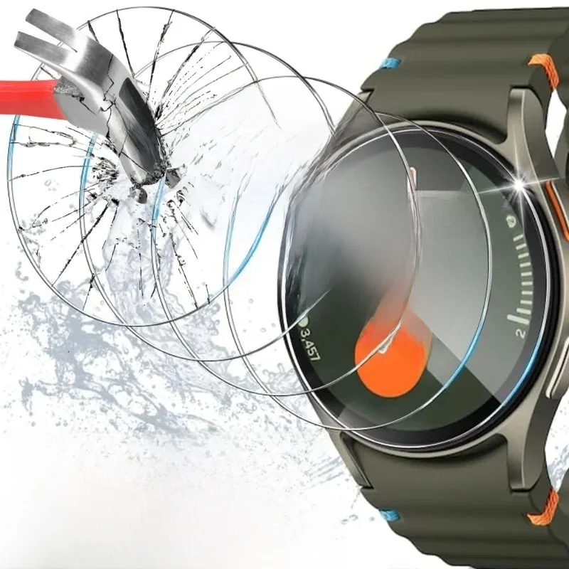 Verre trempé pour Samsung Galaxy Watch Smartwatch Films pour Samsung Galaxy Watch 3 4 5 6 7 40/44mm protecteurs d'écran HD classiques