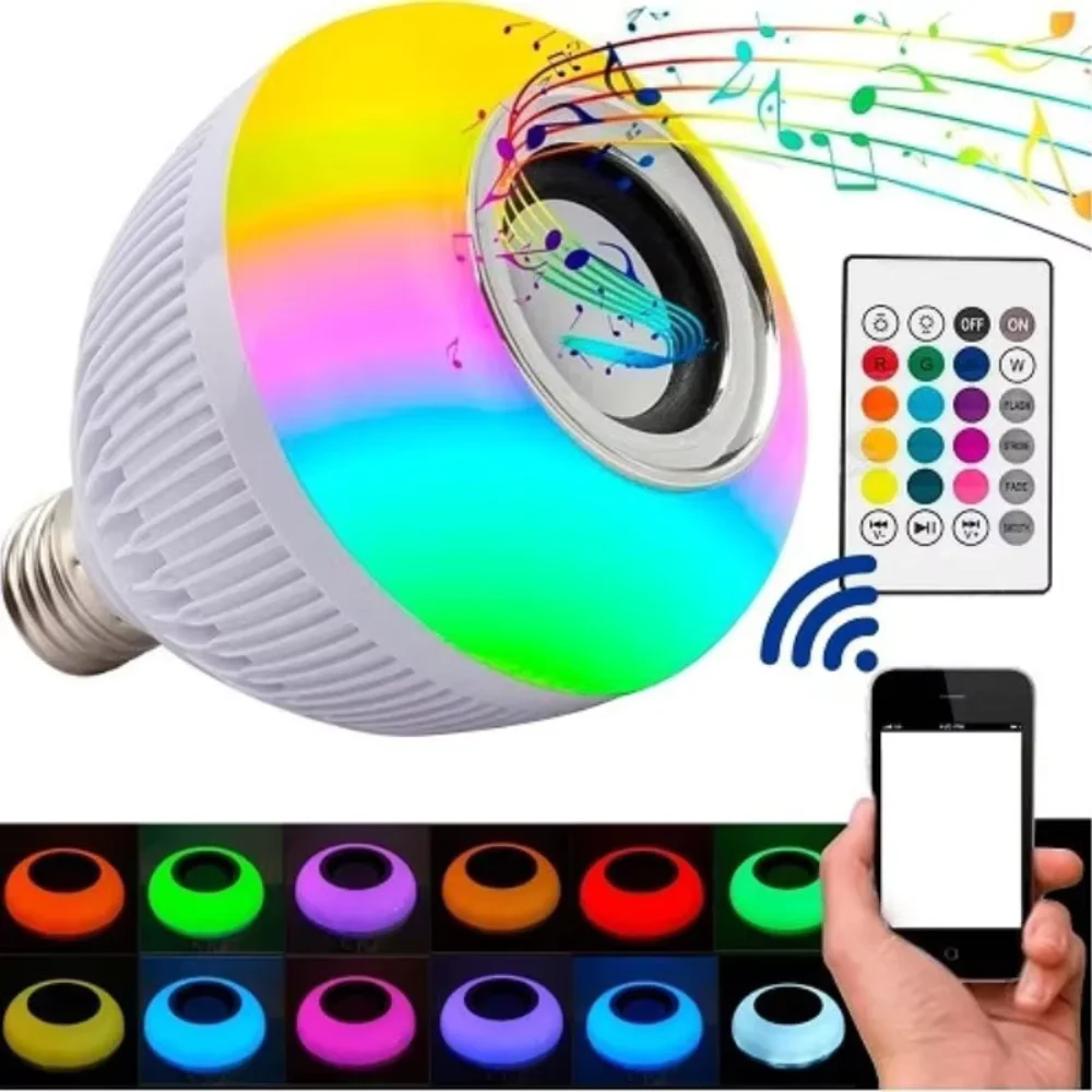 Bluetooth Led Lamp Sound Box C Control Rgb 12W