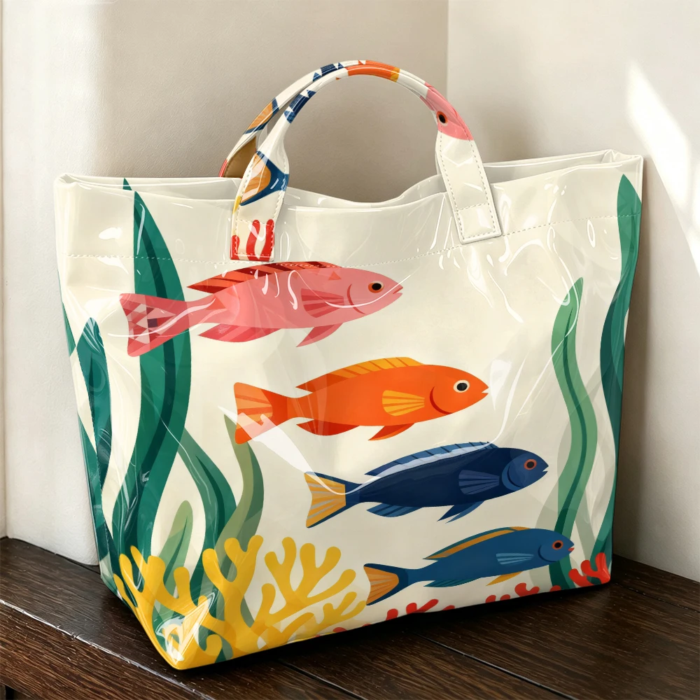 กระเป๋าถือผู้หญิง 1 ใบ ลายปลาท - Women'S Work Bags Tote บทวิจารณ์และราคา