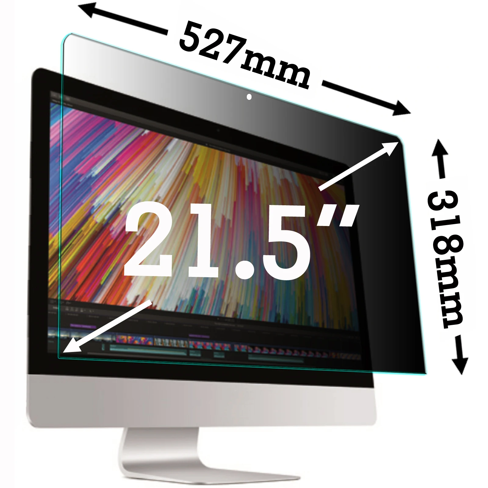 Privacy Screen Filter  Protective Film for iMac 21.5 inch 527mm x 317.7mm 16:9 Aspect Ratio