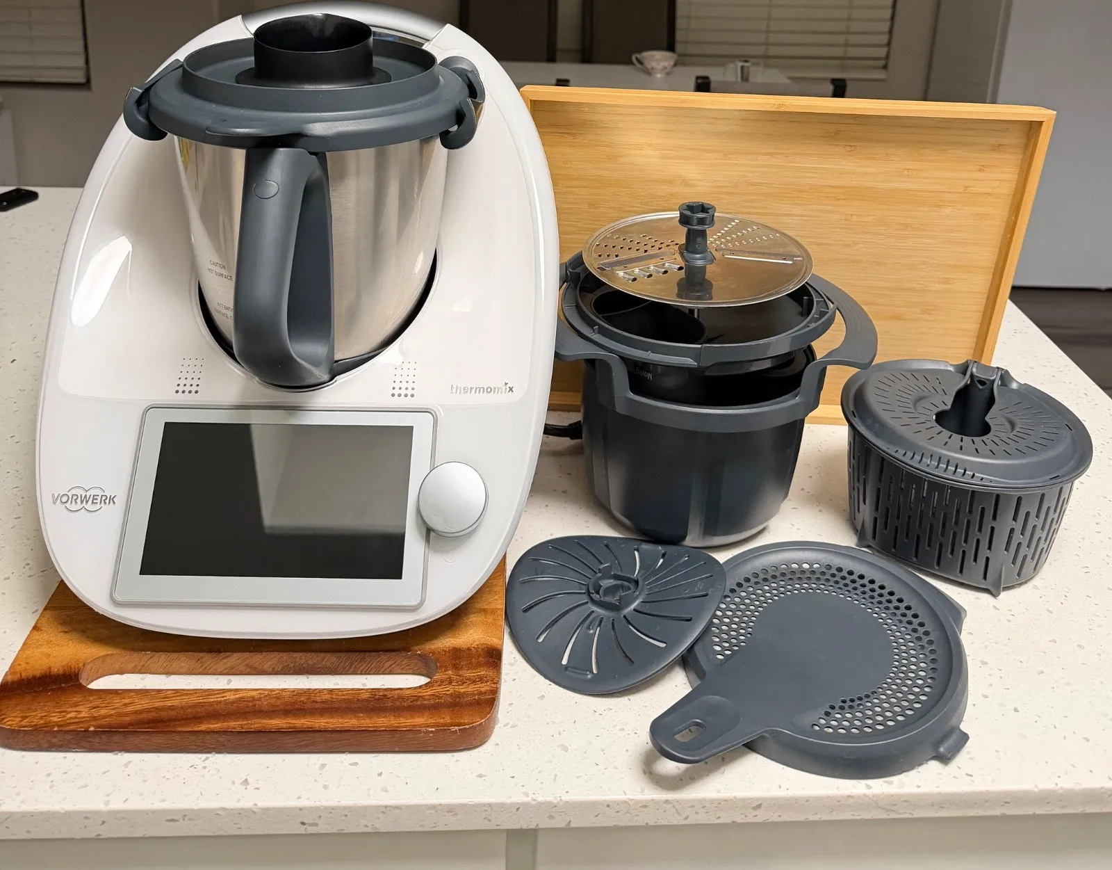 Robot de Cocina Thermomix TM6, Juego Completo con Accesorios Originales