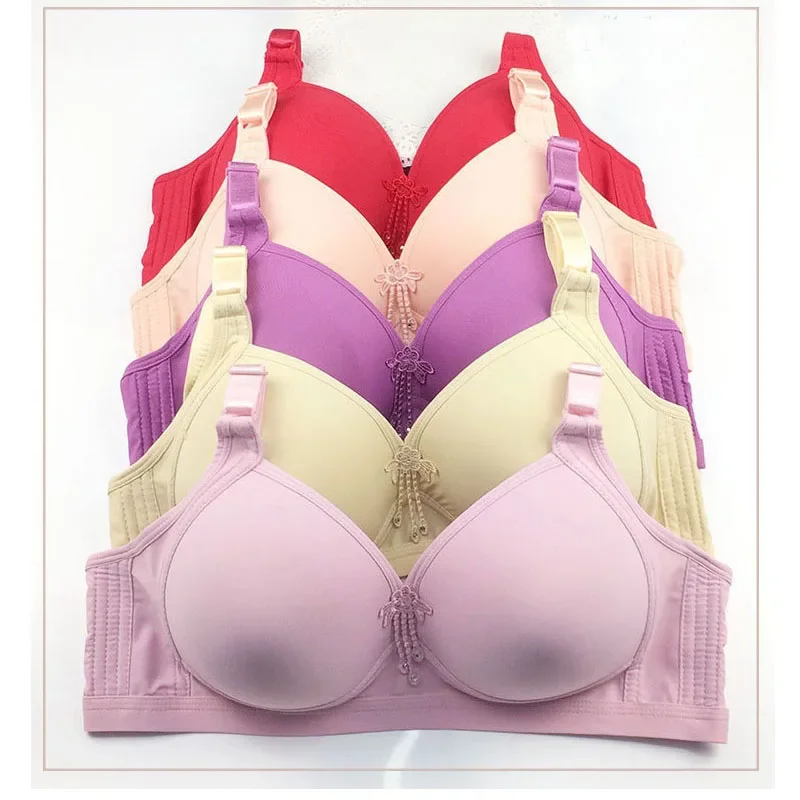 5 kolorów francuskiej mody lawendowy czarny biustonosz damski bez fiszbin duży biust 75 80 85 90 95 100 B C D miseczka bralette push up topy bh C07 — zdjęcie 2