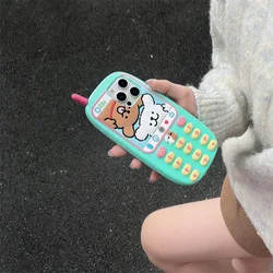 Mobile phone cute puppy phone case for iPhone 15promax 13Pro 14 16Pro silicone cartoon shockproof cover