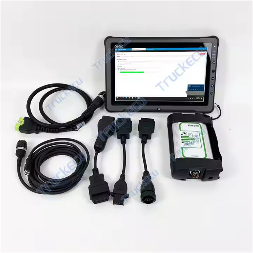 F110 tablet with VOCOM V88890300 V2.8.241 PTT Tech Tool  for RENAULT/MACK/UD Truck Excavator diagnostic scanner tool