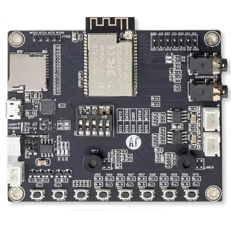 ESP32-Audio-Kit ESP32-A1S 4 MB of 8 MB WiFi + Bluetooth-module met dubbele antenne en ESP32 seriële poort naar WiFi-audiomodule - afbeelding 2