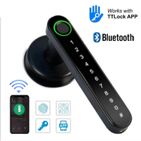 2024 NEW Electronic Smart Lock TTLock APP Smart WiFi Remote Control Fingerprint Lock Security Biometrics Password Door Lock