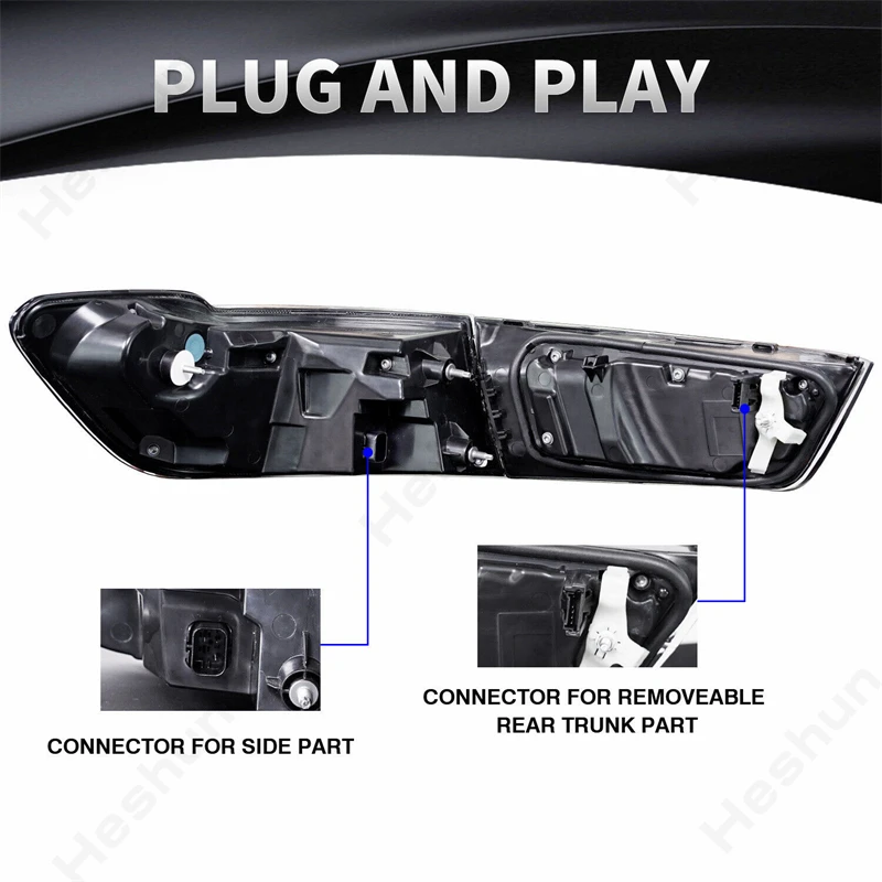 زوج GTS LED أضواء خلفية لسيارات BMW 3 Series G20 G80 M3 330 340i 320i 325i 2019-2024 الضوء الخلفي مصابيح الفرامل الخلفية الديناميكية