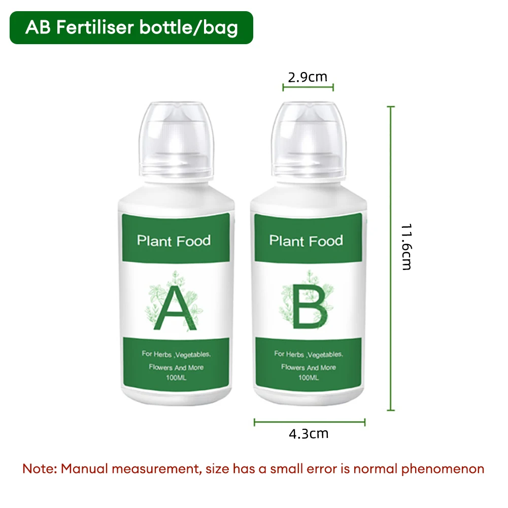 Kit de solución de fertilizante hidropónico para cultivo de plantas, flores, alimentos, frutas y verduras, General, 2 unids/lote/caja, 200ML