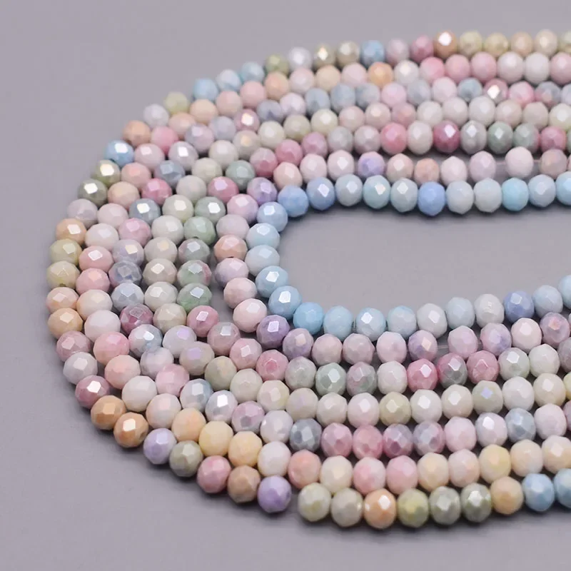 Ab Farbe 6mm Rondelle Kristallglas perlen facettierte lose Spacer Glasperlen für Schmuck herstellung