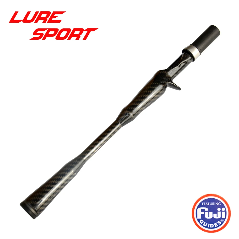 LureSport 3K woven Carbon Unibody 35cm Cast Reel Seat Grip with Step Round Butt FUJI KDPS16 Rod Building component