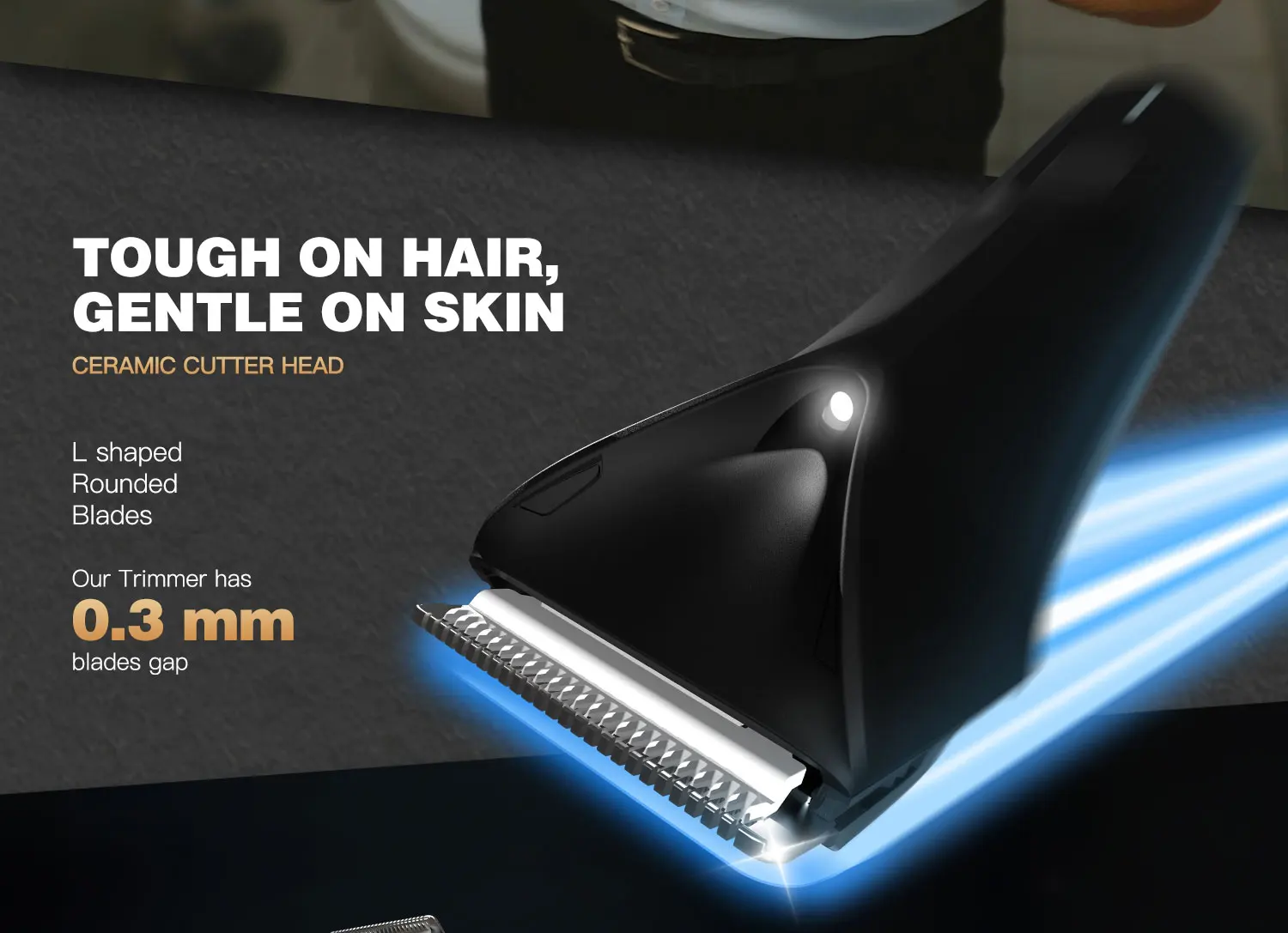 Manscaped Ball Trimmer für Männer, elektrisches Körperhaartrimmer-Set, perfektes Pflegewerkzeug, wiederaufladbarer Nass-/Trockenrasierer, für Leistengegend und Schambereich – Detail 4