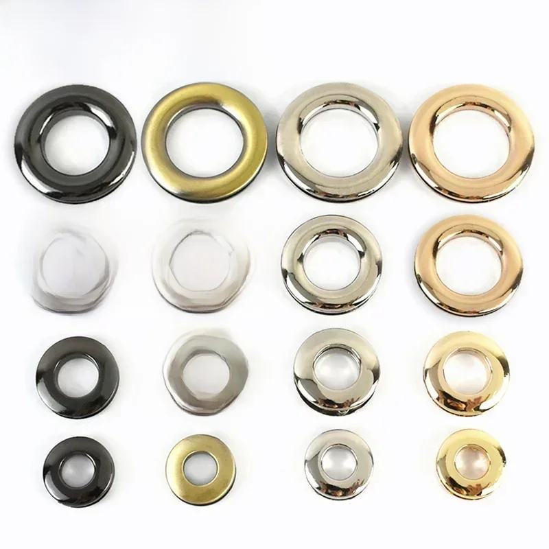 Meetee 4/10 Stück 10–25 mm hochwertige Metall-Taschenschnallen Öse Schraubentülle Druckguss O-Ring