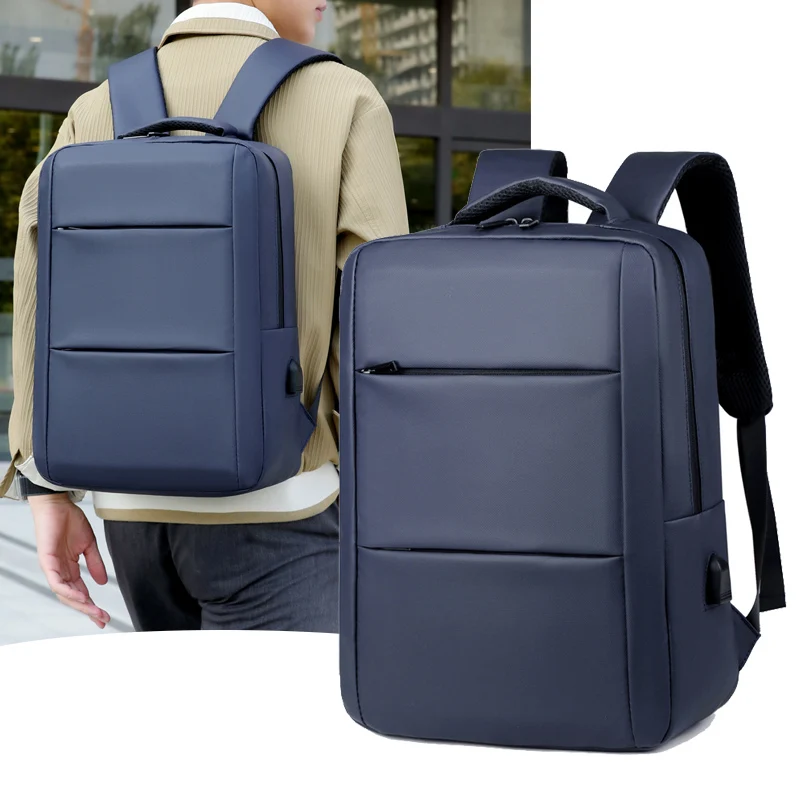 Mochila Impermeable Minimalista y Elegante con USB Mochila Unisex de Gran Capacidad para Portátil Multifuncional para Negocios y Viajes