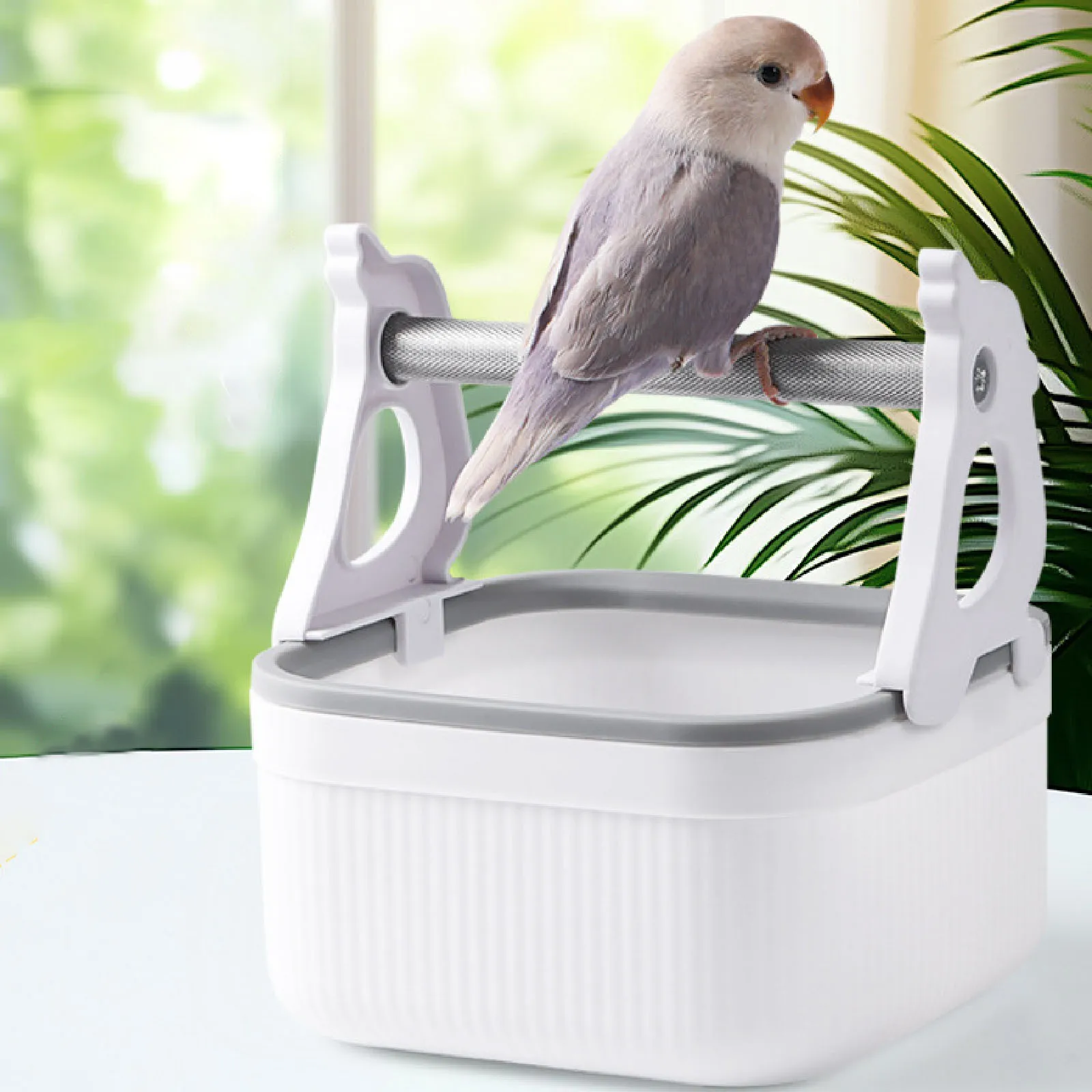 Portable Parrot Play Stand Tabletop Bird Toilet Training Stand Birds Cage Toy for Cockatoo Macaw Lovebird Parakeets