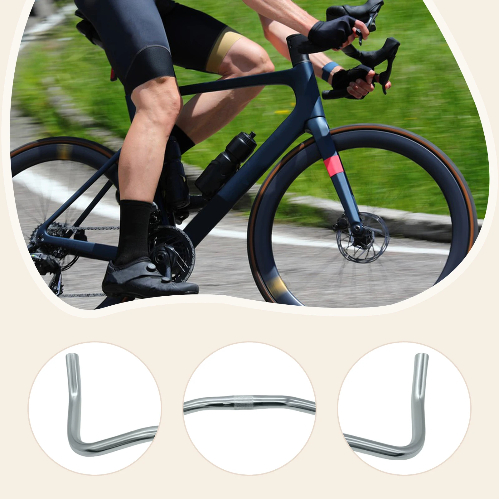 Aluminiumlegierung Rennrad Lenker Mountainbike Lenker Fahrrad Bullhorn Bar für Mountainbikes Rennräder City Bikes – Detail 10