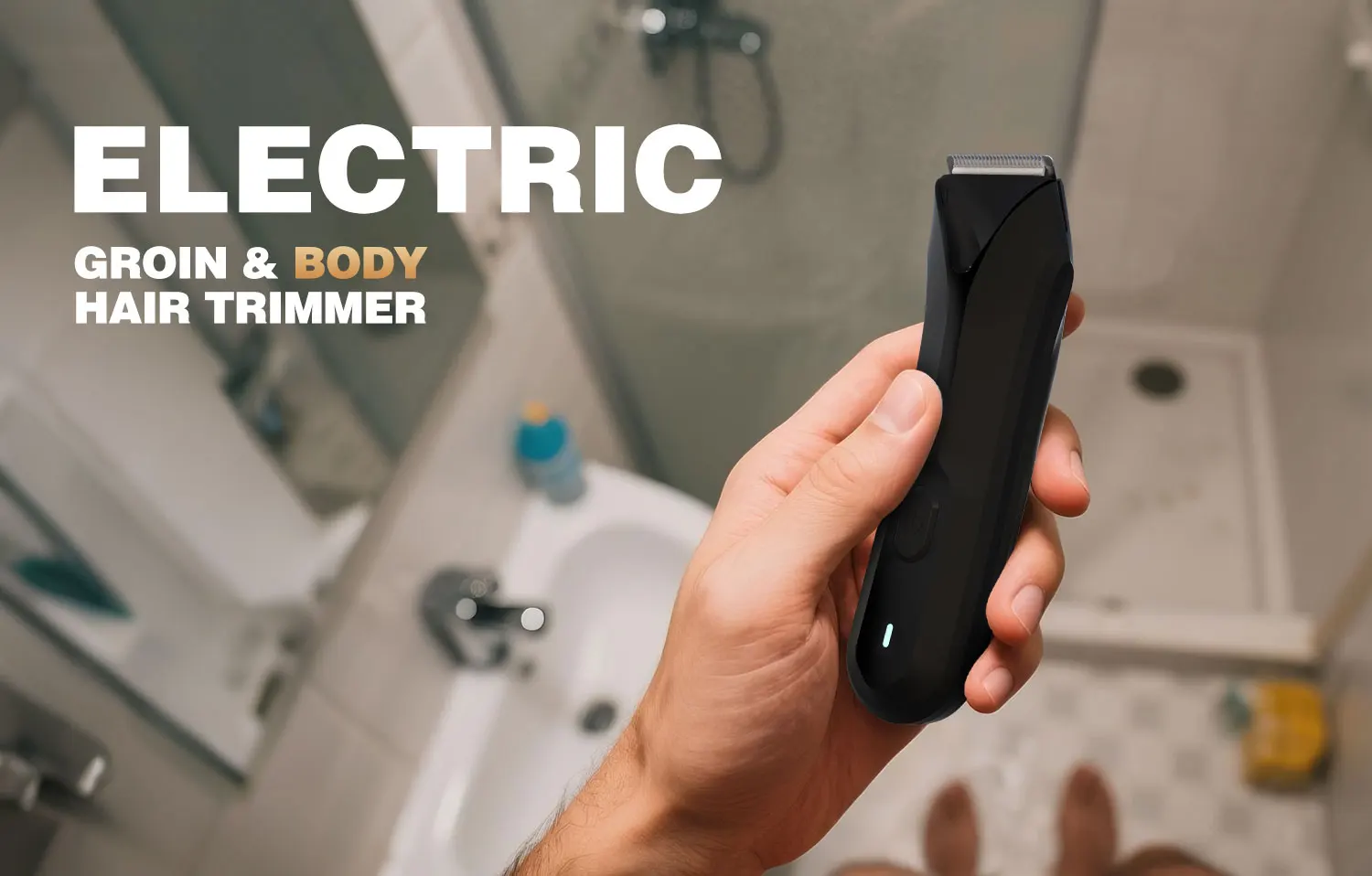 Manscaped Ball Trimmer für Männer, elektrisches Körperhaartrimmer-Set, perfektes Pflegewerkzeug, wiederaufladbarer Nass-/Trockenrasierer, für Leistengegend und Schambereich – Detail 1