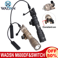 WADSN M600DF Flashlight 1400Lumens Powerful Hunting Scout Light Bright Camping illumination Spotlight Metal Dual Function Switch