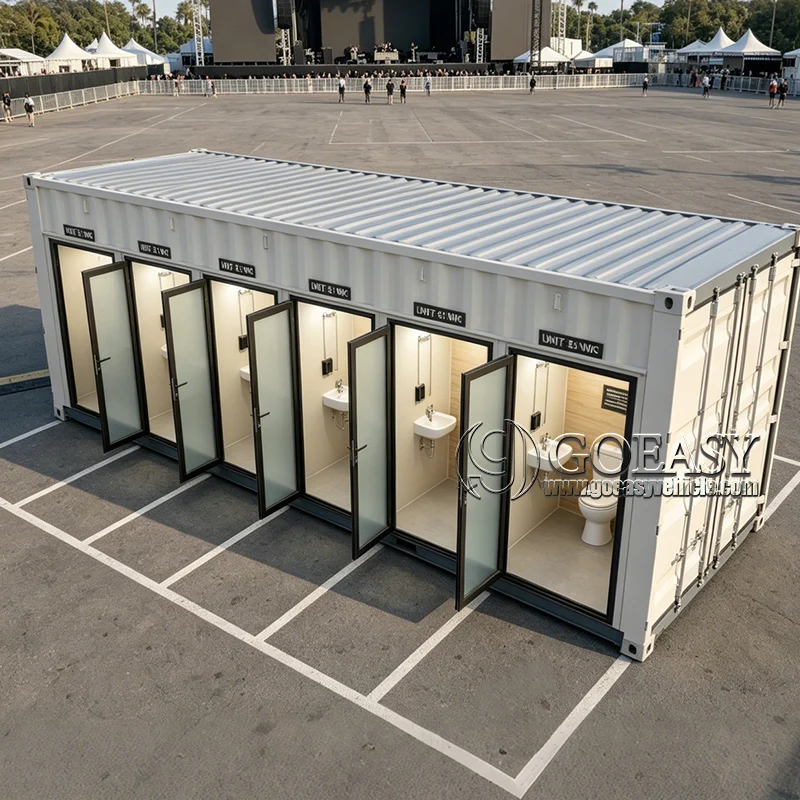 GOEASY Container Toilet Outdoors Customizable Multi Functional Toilet Large Scale Events Portable Container Toilets