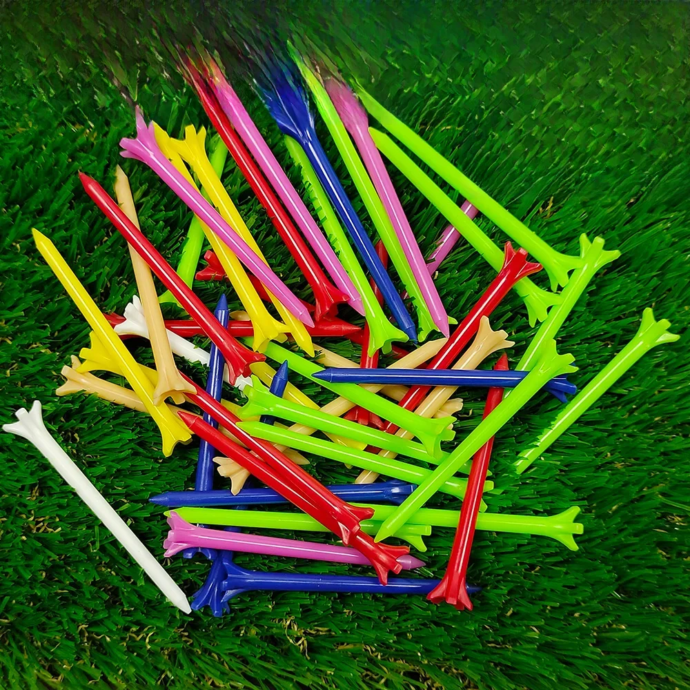 Zestaw 40 plastikowych koszulek golfowych 2-3/4'' Niezniszczalne koszulki golfowe Zwiększona trwałość Zmniejszone tarcie i zwiększone odległość jazdy — zdjęcie 2