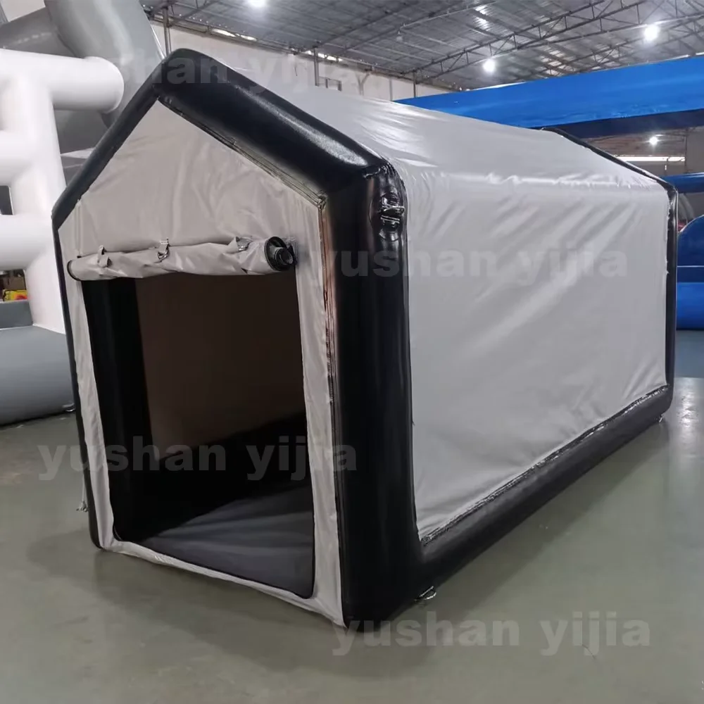 インフレータブル折りたたみガレージ 1.5x2.5x1.8m PVC製ヘビーデューティーインフレータブルシェルター（バイク、自転車、家庭用）エアポンプ付き