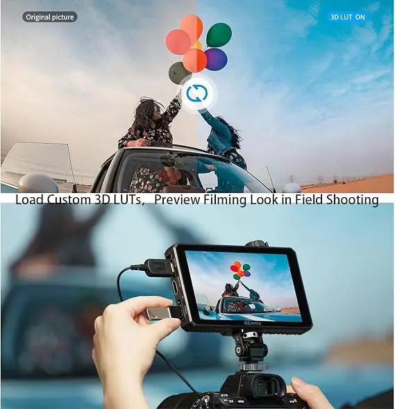 Metal Shell High Bright Monitor FEELWORLD SC6 6 Inch 1500nit Touch 3G SDI 4K HDMI 60Hz Professional Field Equipment view 3