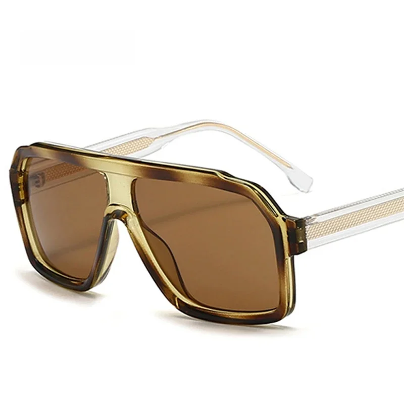 SO i EI Retro męskie okulary przeciwsłoneczne pilotki moda gradientowe damskie luksusowe odcienie UV400 Outdoor Driving kwadratowe okulary przeciwsłoneczne — zdjęcie 2