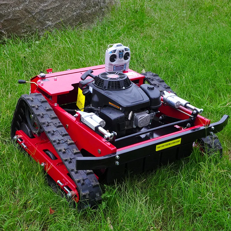 Customized CE EPA Approved All Terrain Grass Cutting Machine Agriculture Rubber Tracks Remote Control Robot Lawn Mower