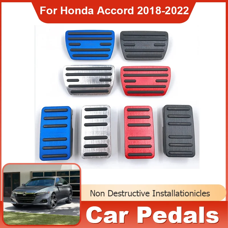 for Honda Accord Sport 10th CV 2020 2021 2018~2022 AT Car Foot Pedal Accelerator Gas Brake Clutch No Drilling Pedal Cover Parts