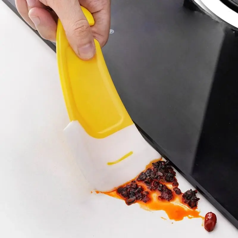 Silicone Pot Scraper Non‑stick Pan Cleaning Spatula Multifunctional Kitchen Residue Remover Tool