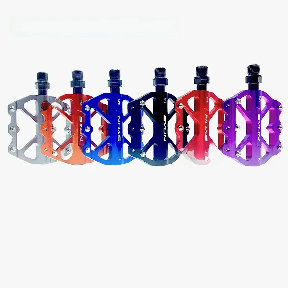 AliExpress NONE SYUN Colors Bicycle pedal ultra light 3 sealed bearings 9/16 aluminum alloy mountain bike pedals MTB road bike Parts accessories