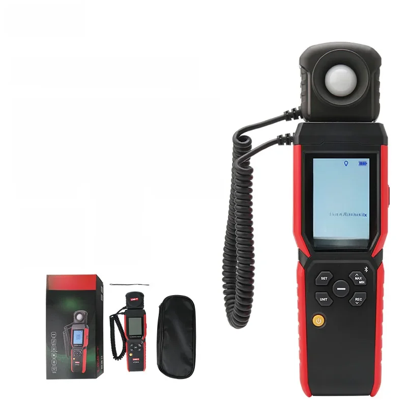 UNI-T Illuminance Meter UT381A 400000 lx Split Rotatable Design Lux Meter Digital Light Meter Photometer With Bluetooth APP