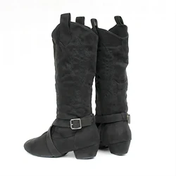 Oyidance  Brand New Arrival Soft Suede Western Style Line Dancing West Coast Swing Dance Boots