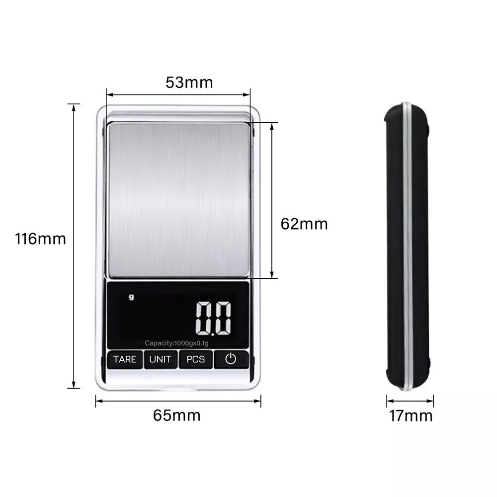 Digital Weighing Scales Jewellery Gold Mini Micro Pocket Electronic 1000g