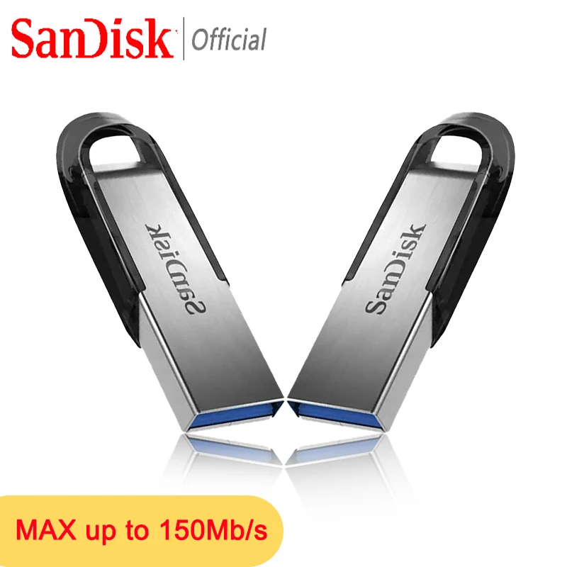 محرك فلاش USB SanDisk SDCZ73 256 جيجابايت 128 جيجابايت 64 جيجابايت 32 جيجابايت USB 3.0 محرك قلم تشفير معدني عالي السرعة يصل إلى 150 ميجابايت/ثانية قرص USB3.0 U