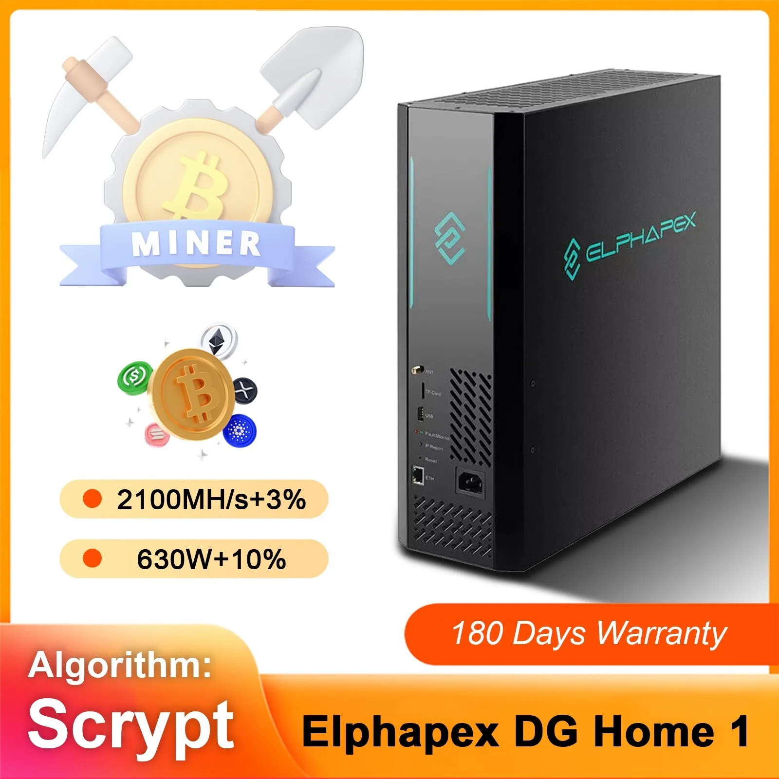 

ВЫГОДНОЕ ПРЕДЛОЖЕНИЕ _ КУПИ 7, ПОЛУЧИ 4 БЕСПЛАТНО _ Новый ElphaPex DG Home 1 2100MH/s 630W LTC/Doge Miner Home Scrypt Miner Hydro